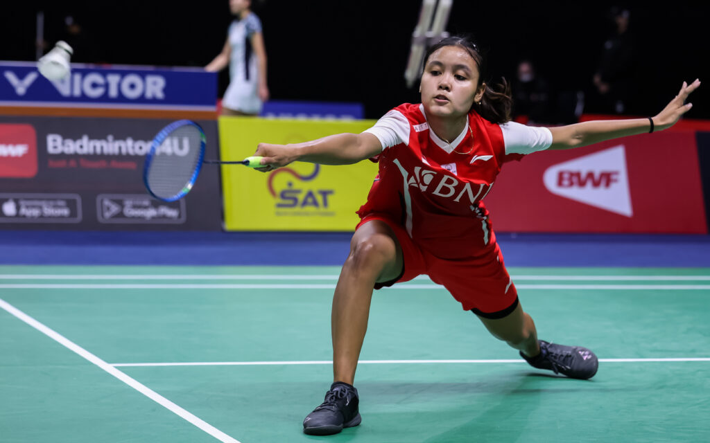 Indonesia's Bilqis Prasista caused a huge upset as she stunned the reigning world champion. Mikael Ropars/BWF