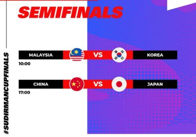 BWF Sudirman Semifinals Results