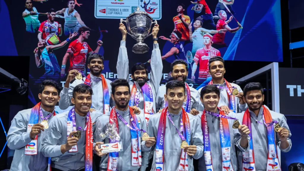 India claimed their first Thomas Cup Winners in 2022