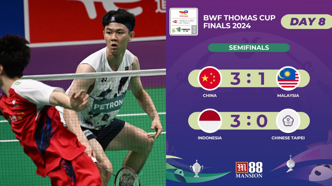 Thomas Finals 2024 Semifinal results China and Indonesia set up final