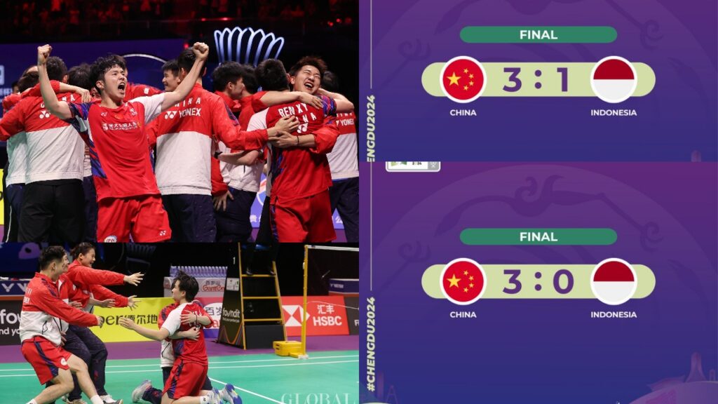 Thomas and Uber Cup final results