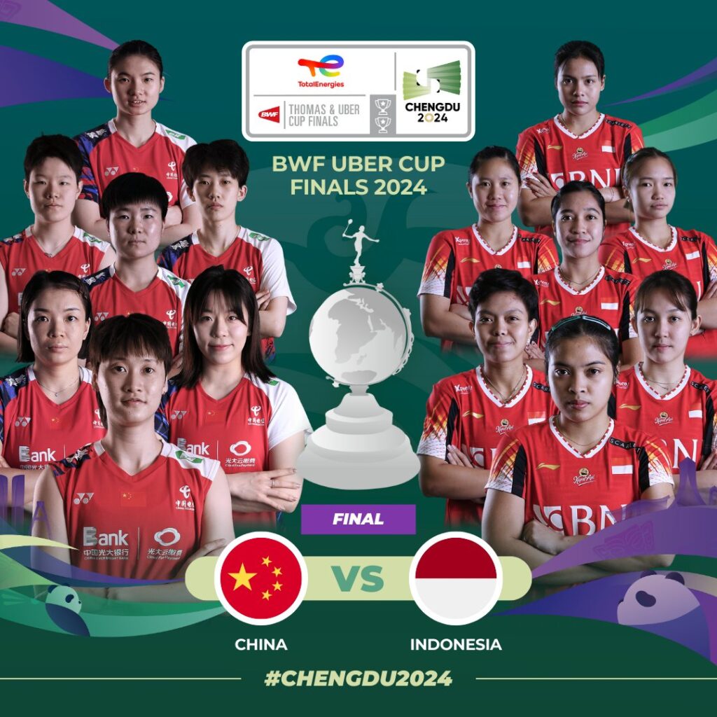 Uber Cup Final- China vs INdonesia